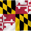 Bandera con estados EE.UU. Maryland