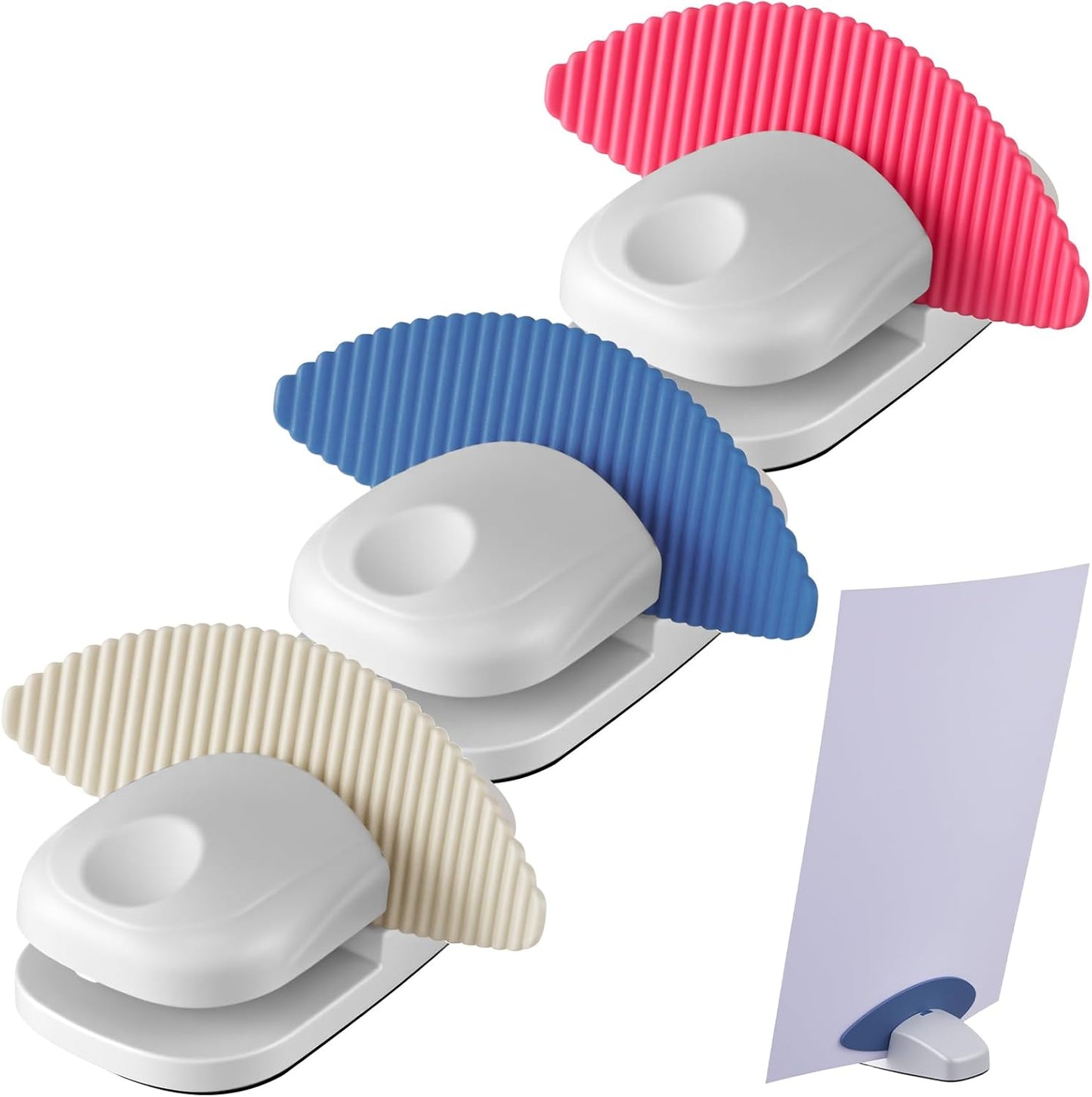 3 Pzas Soporte Papel Antiderrap Carpeta Escritorio