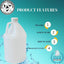 Jarra plástico reutiliz. 1gal sin BPA tapa segura