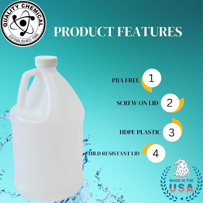Jarra plástico reutiliz. 1gal sin BPA tapa segura