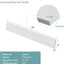 Protector salpicaduras cuarzo 30" blanco universal baño