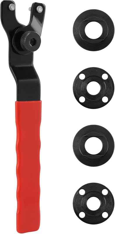 Llave amoladora universal 4 tuercas color rojo