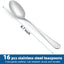 Set 16 cucharaditas acero inox grado alimenticio