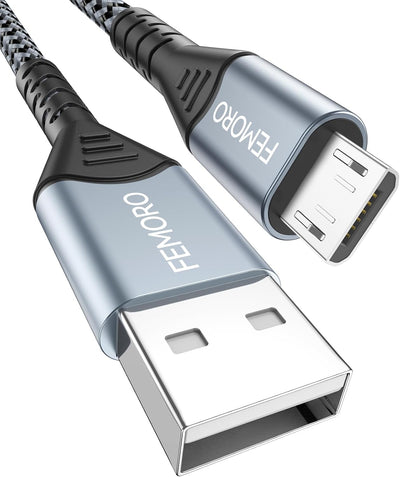 Cable USB A a MicroUSB 2.0 6ft 480Mbps 12W para Kindle Android PS4