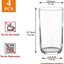 Set 4 Vasos Collins Plástico PET Transparente 14oz Reutilizable