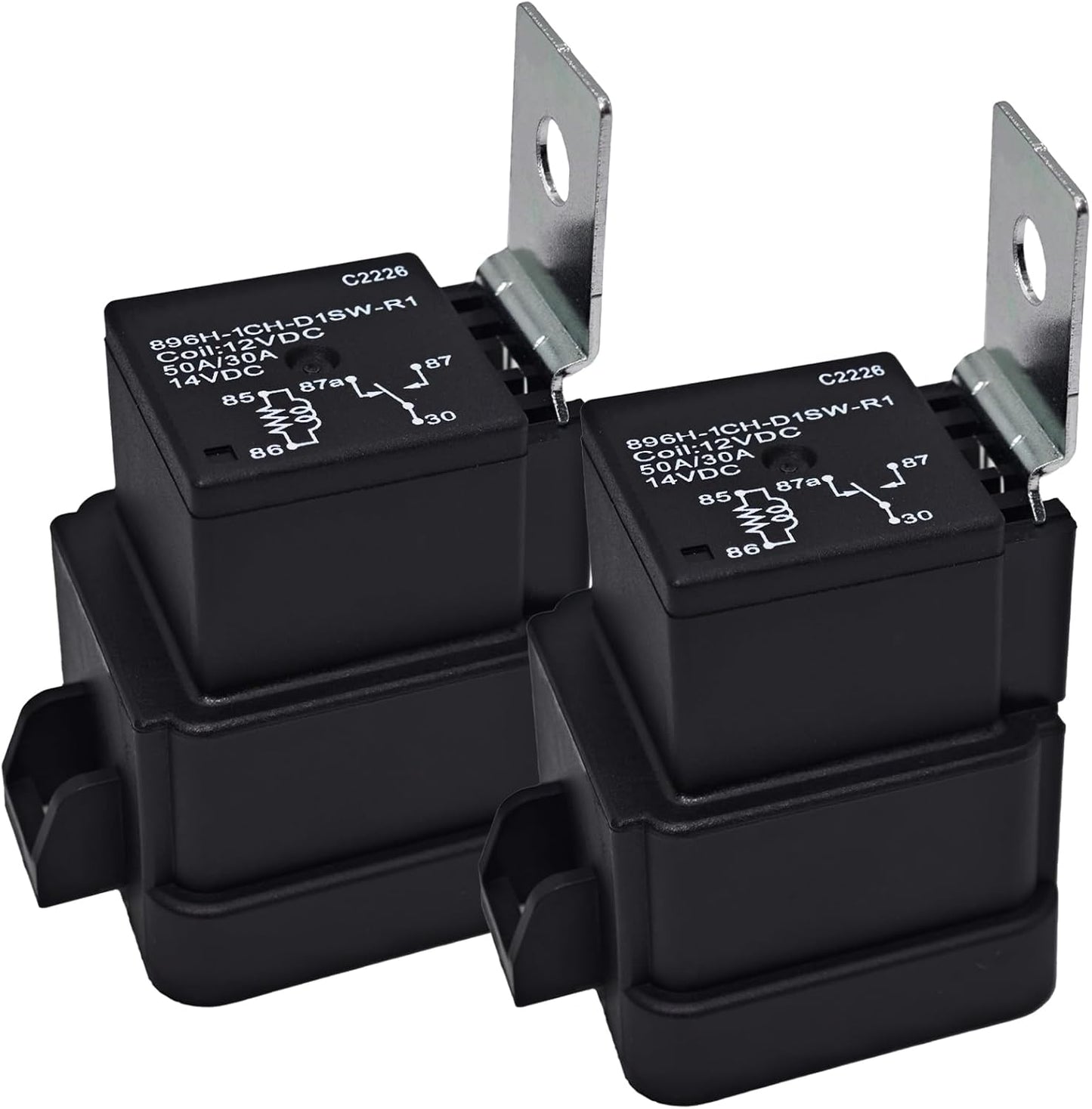 Relé automotriz 896H-1CH-D1SW-R1 12V 50A comp 2 pzas