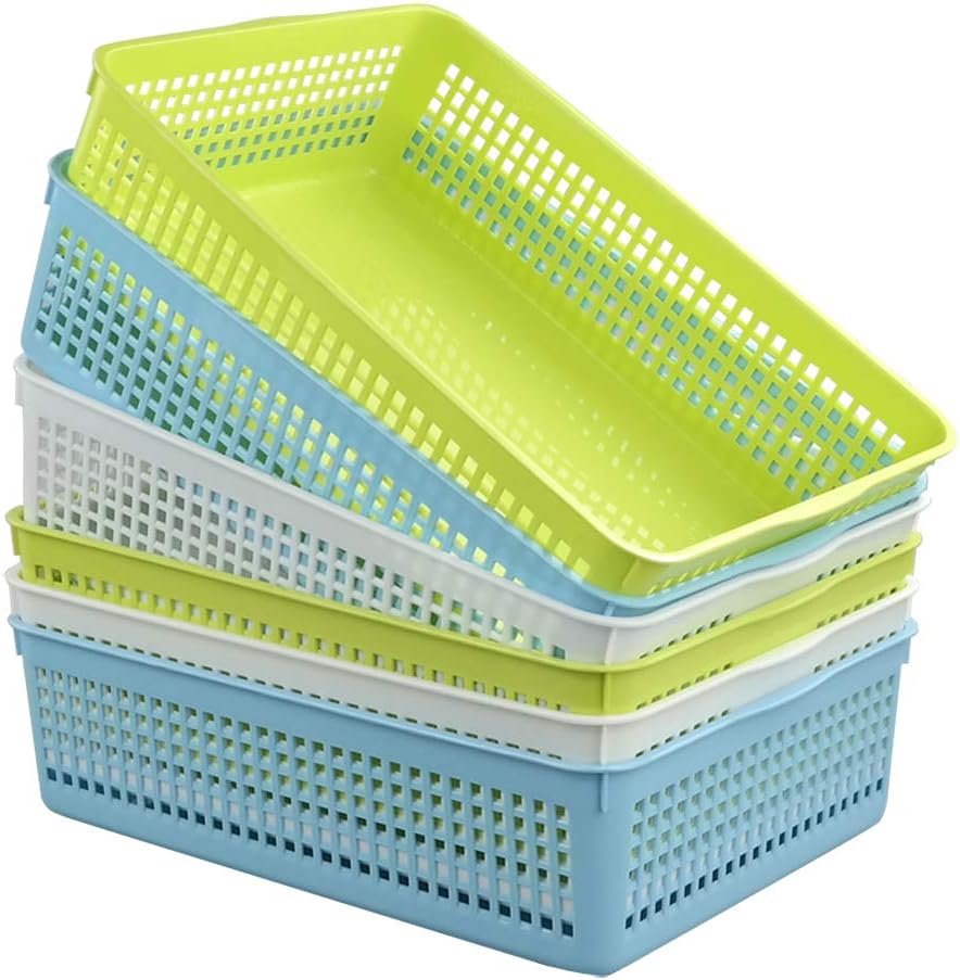 Cesta plástico para archivos A4 set 6