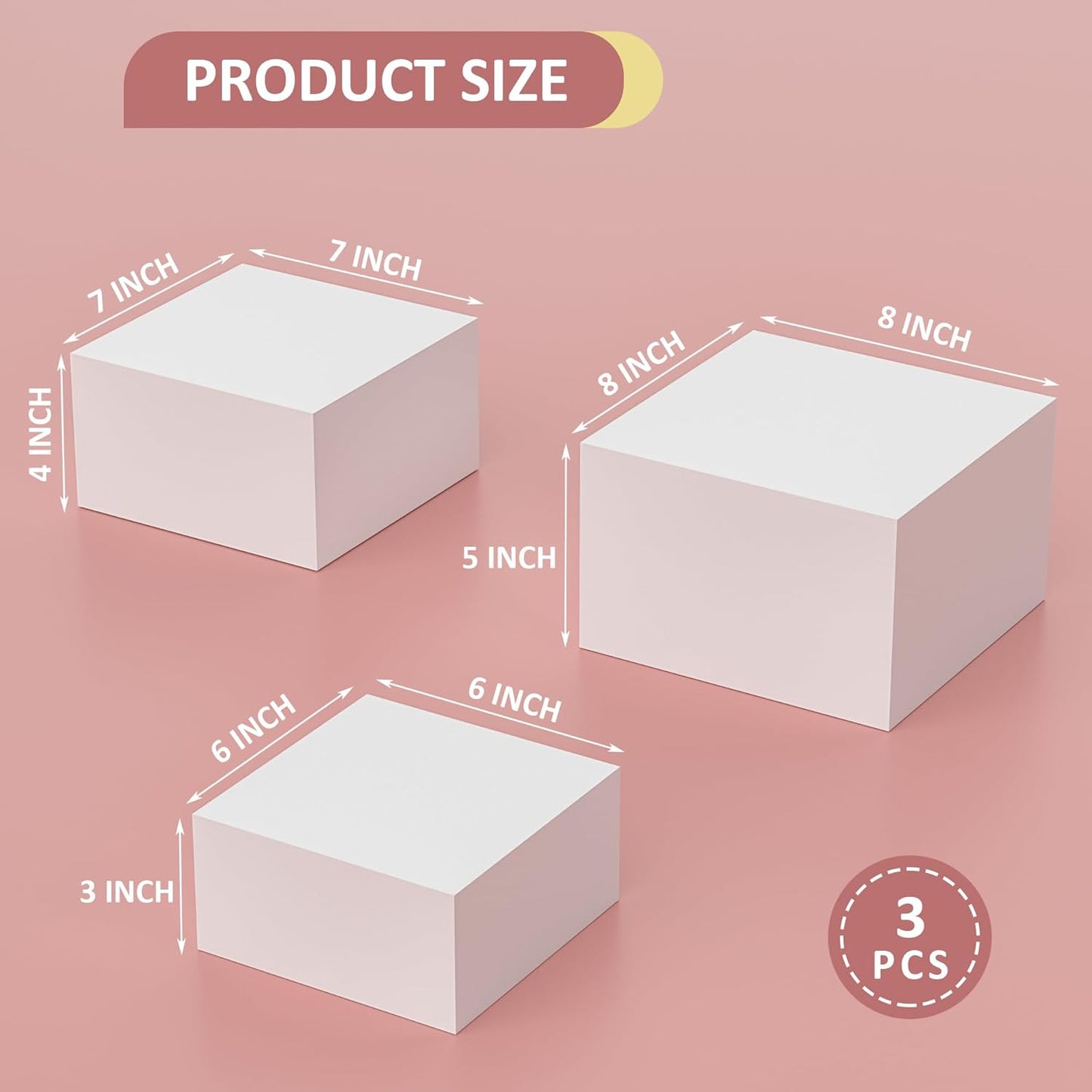 Soporte acrílico multiuso para pasteles y alimentos 6x7