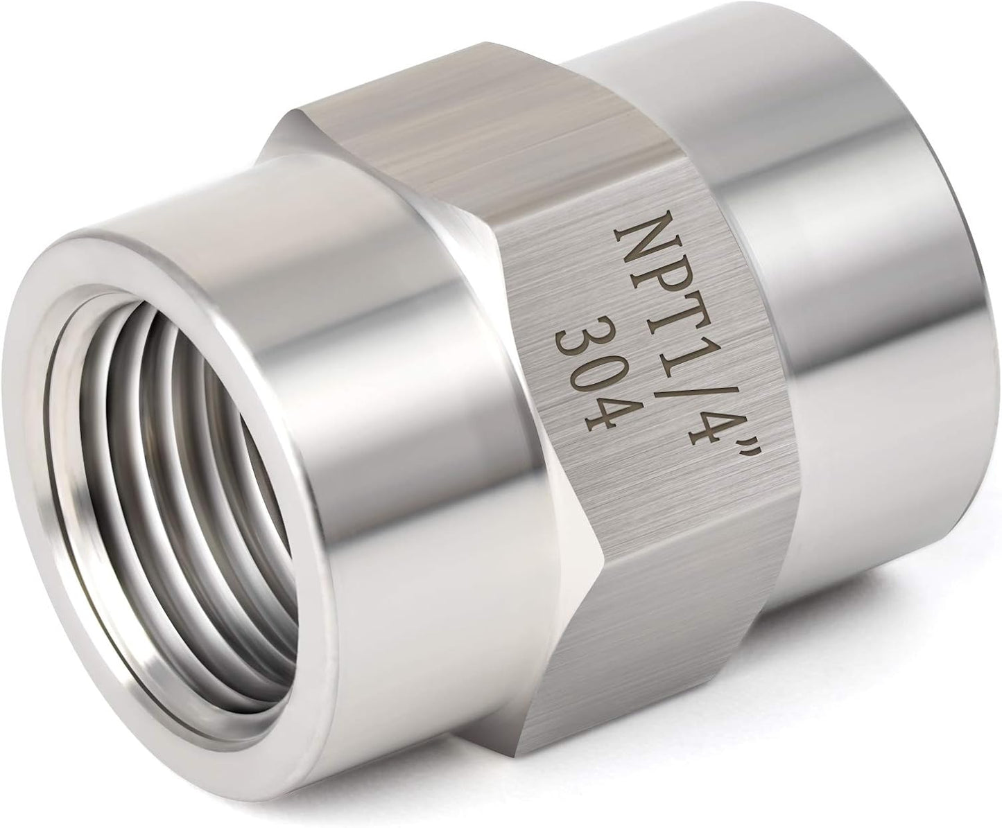 5 Pzas Acoplamiento Tubo Hembra 1/4pulg Acero Inox 304
