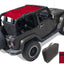 Parasol Jeep Wrangler JK 07-18 2 puertas malla rojo