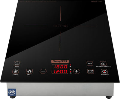 Placa inducción integrada NSF 8pulg control temperatura