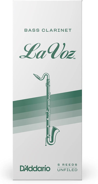 Cañas clarinete bajo orgánico fuerza media suave pack 5