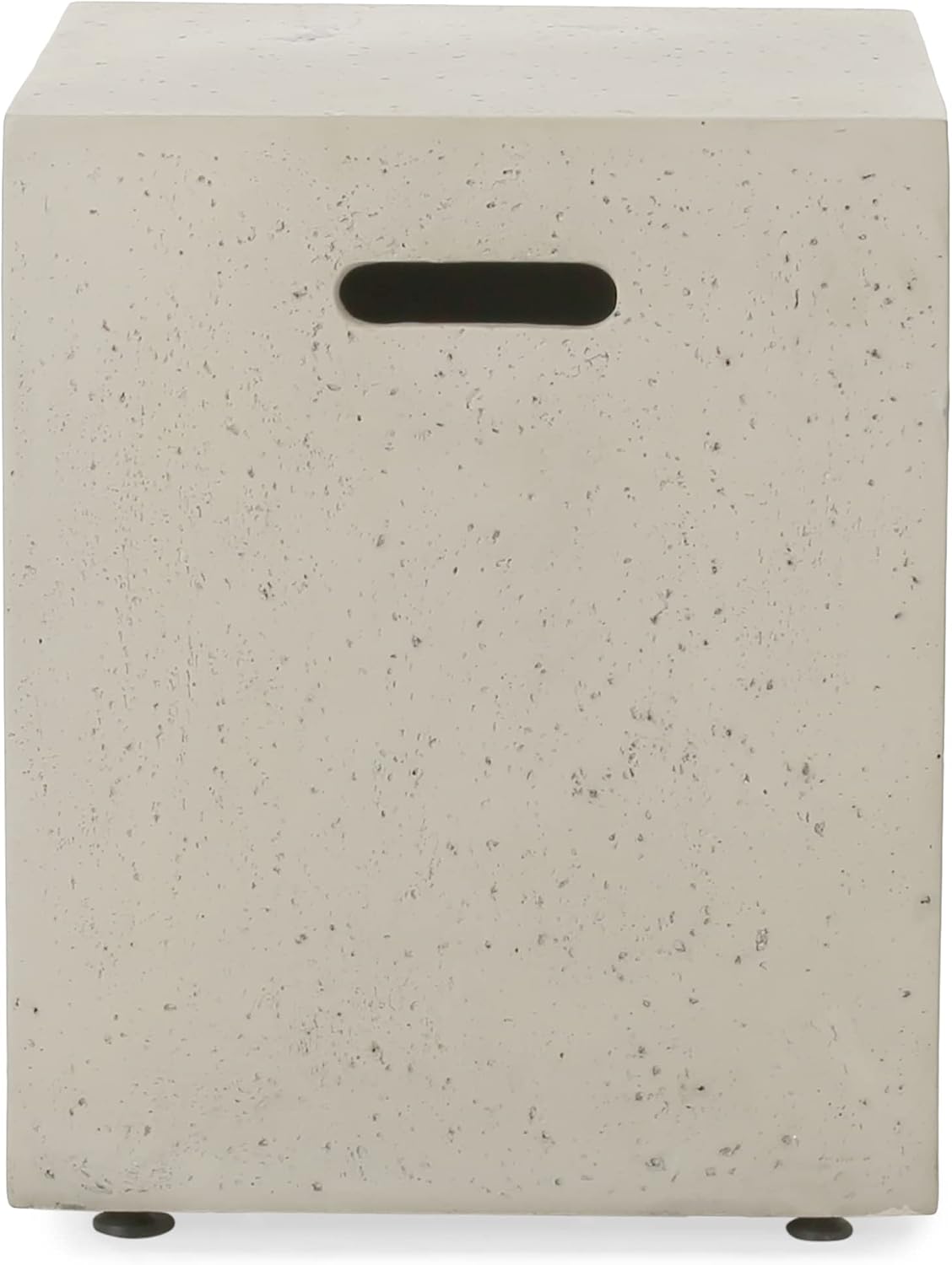 Mesa auxiliar soporte tanque exterior hormigón gris claro