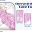 20 Caminos Mesa Estopilla Rosa Claro 17x108pulg Estilo Bohemio