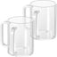 2 Tazas Netilat Yadayim Acrílico 5pulg Asas Dobles