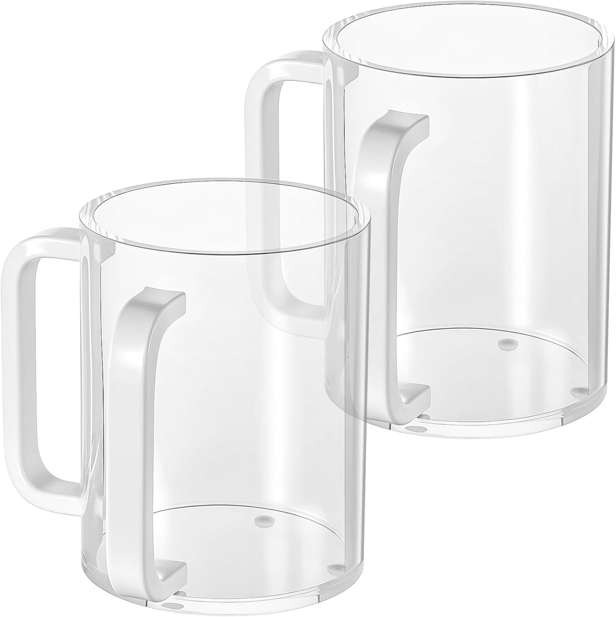 2 Tazas Netilat Yadayim Acrílico 5pulg Asas Dobles