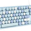 Teclado USB completo con numérico y soportes plegables