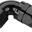 Codo giratorio aluminio negro 90 grados PTFE