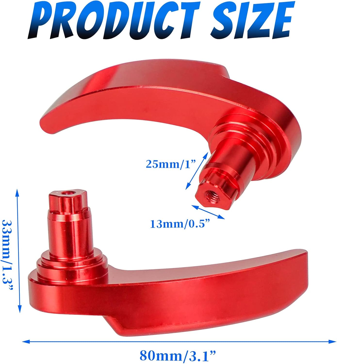 Kit elevador alforja motocicleta Harley 2014-21 Rojo