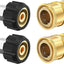 Conexiones rápidas M22 14mm a 3/8" 4 Pzas