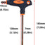 Destornillador Torx T40 acero S2 mango T doble extremo