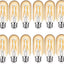 12 Bombilla LED E26 regulable 6 W 600 lúmenes ámbar 2300 K