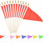 Banderín rojo liso 5x8" pack 12