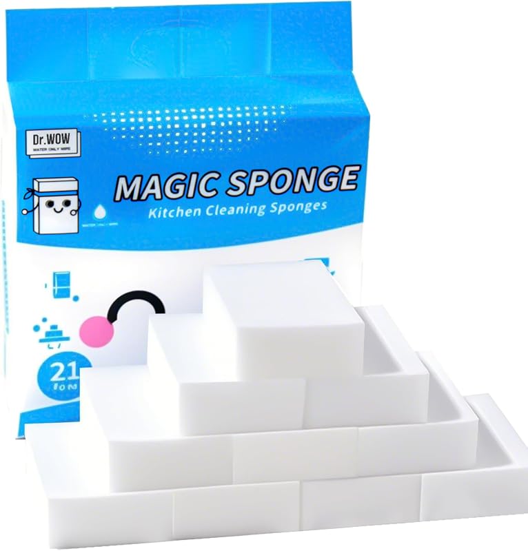 Esponjas melamina 1.18pulg pack 21 limpiadores fregadero bañera