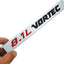 2 Emblemas Vortec 8.1L para Placa 3D Cromo Negro Rojo