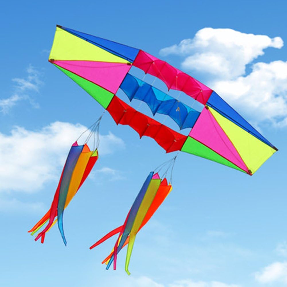 Cometa 3D 98pulg con 2 colas y caja 8.2ft deporte al aire libre