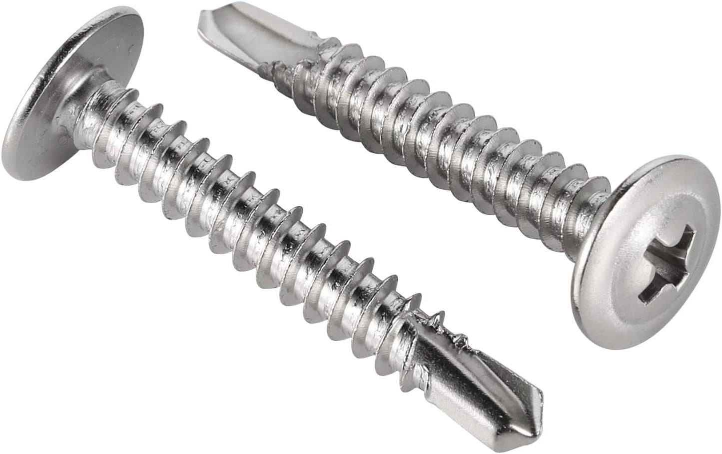 Tornillos autoperforantes #8x2 acero inox paquete 50