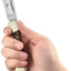 Cuchillo plegable 3.3" acero 440A con funda cuero