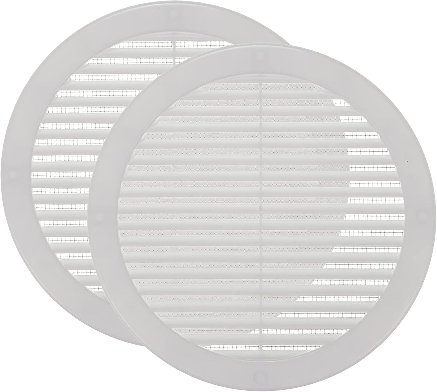 Rejilla ventilación plástico 8pulg pack 2 blanco