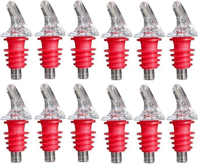 12 Boquillas Rojas Medianas para Botellas 25.4oz 1L 1.75L