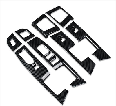 Placa interruptor ventana Ford F-F150 fibra carbono