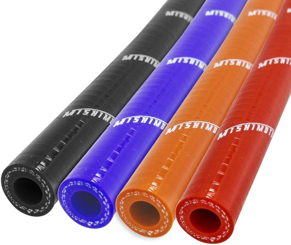 Manguera vacío silicona 10mm x 100cm naranja