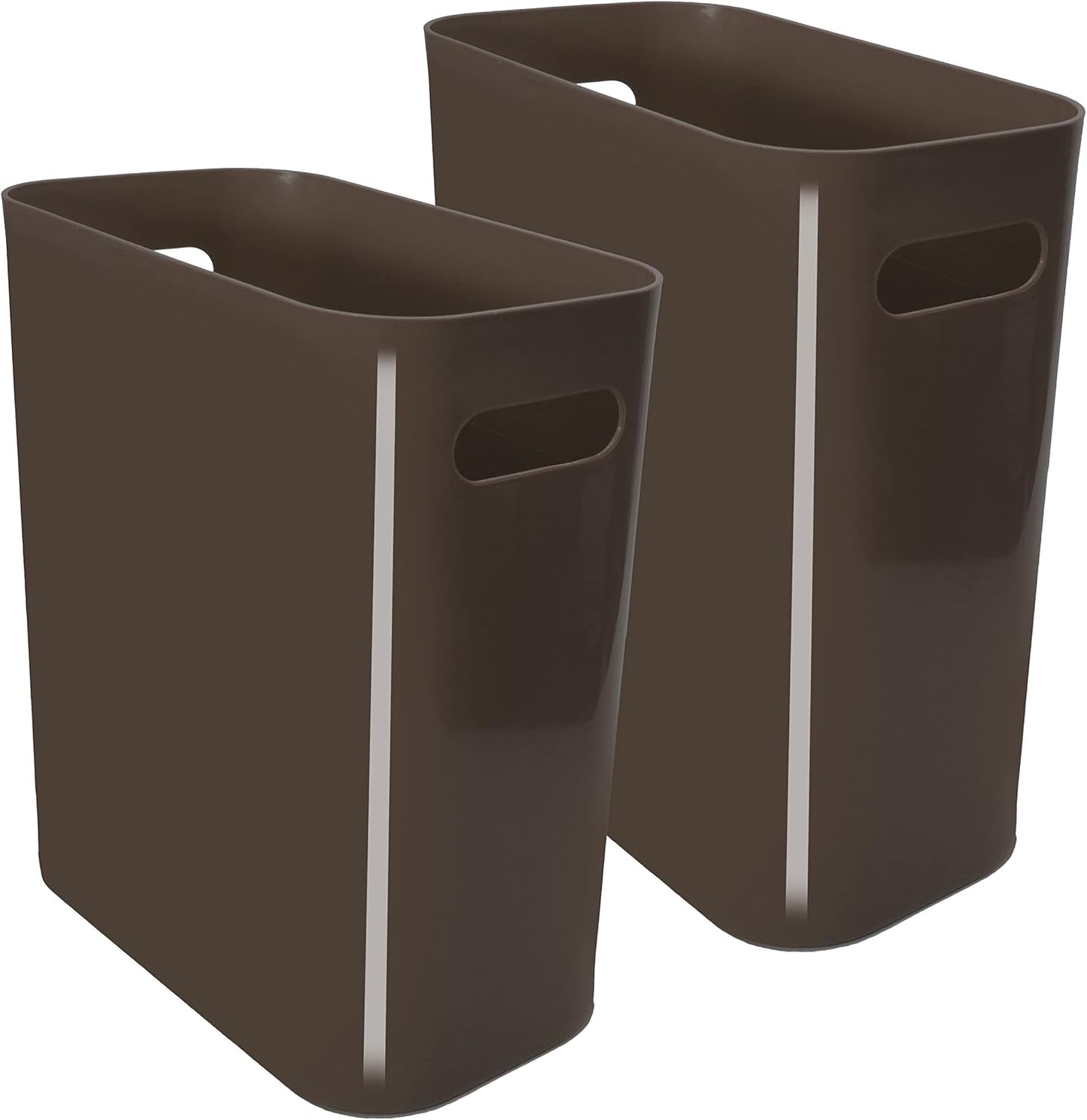 2 Cubos Basura Plástico 3gal con Asas para Oficina Hogar