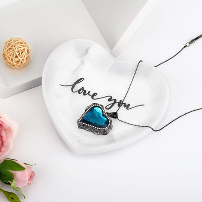 Bandeja joyas forma corazón amor regalo mamá hermana