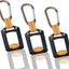 Soporte bridas cables reutiliz. plástico ABS 3 pzas negro