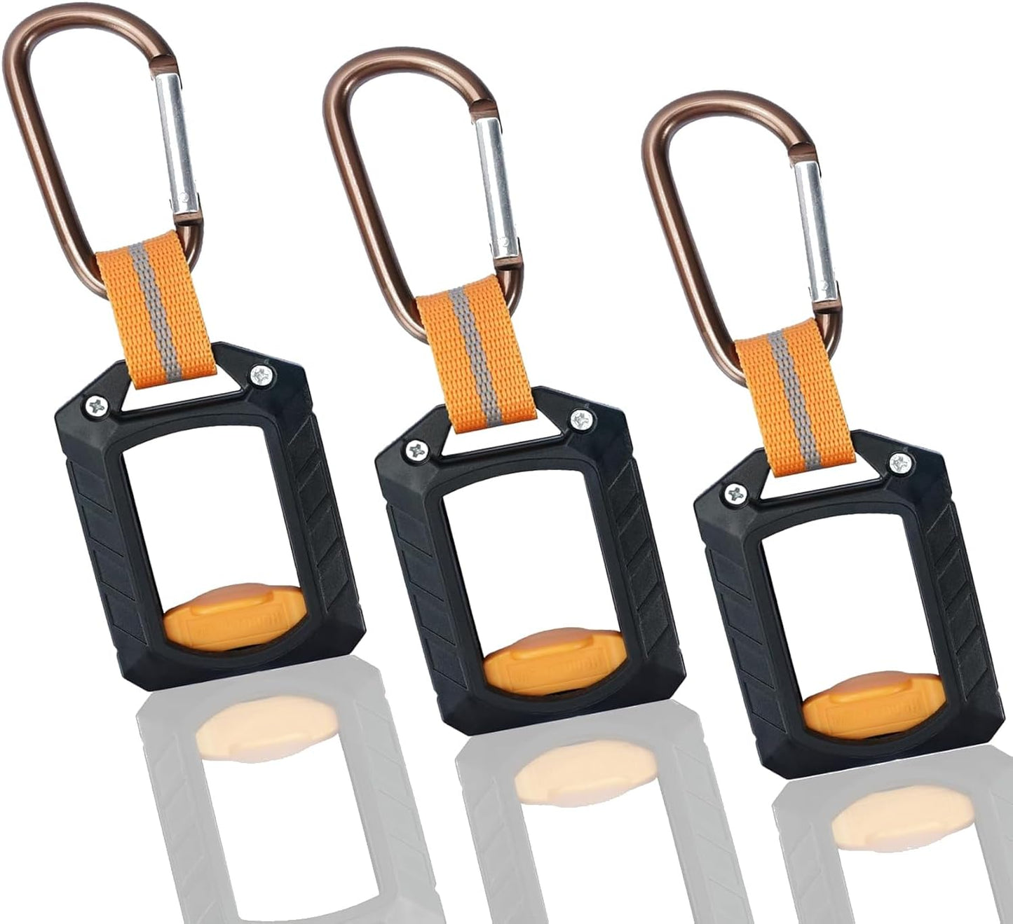 Soporte bridas cables reutiliz. plástico ABS 3 pzas negro