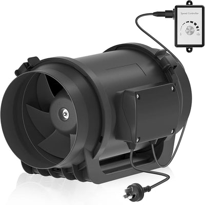 Ventilador conducto 8pulg 760CFM motor EC control variable