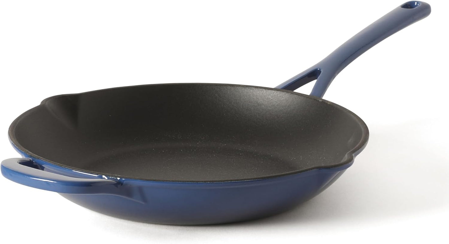 Sartén hierro fundido esmaltado 12pulg azul clásico