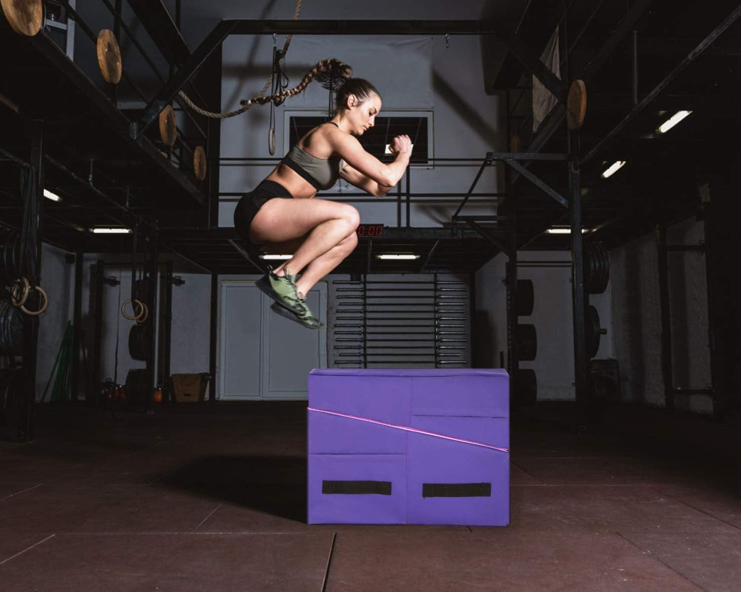 Colchoneta gimnasia 48x24pulg plegable con asa para niños