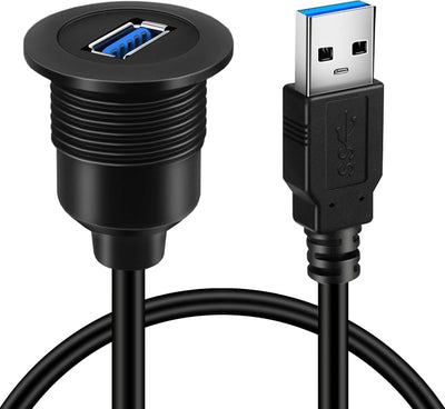 Extensión USB 3.0 macho a hembra para auto 3ft