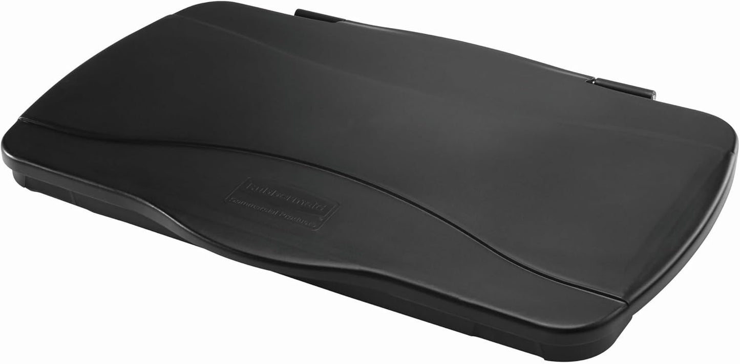 Tapa bisagra para contenedores Slim Jim 16/23gal negro