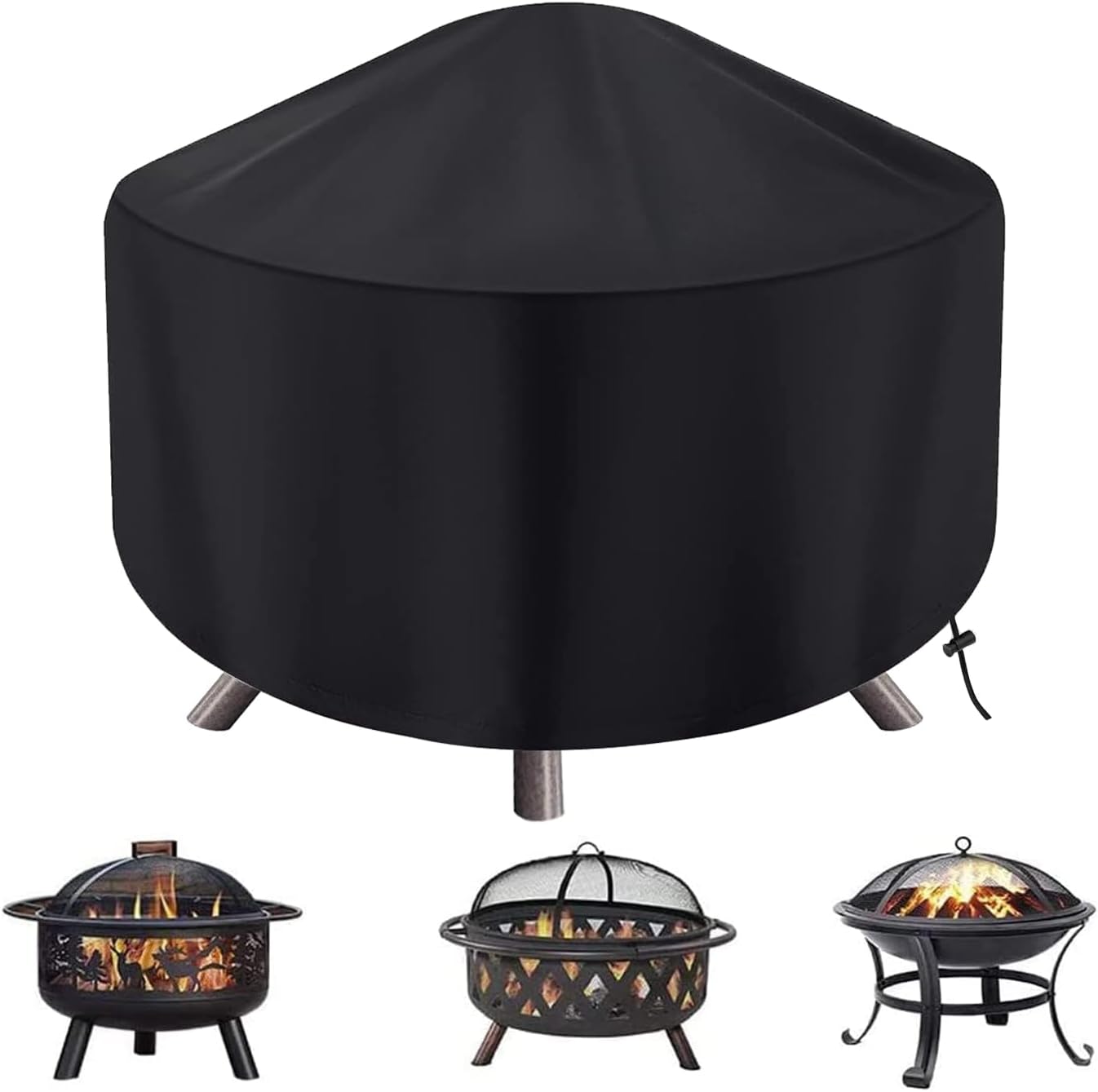 Cubierta redonda chimenea 22-34pulg impermeable antiuv