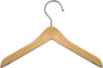 Perchas madera 6pulg para ropa muñecas mascotas 12pzas