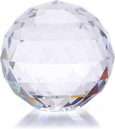 Bola cristal transparente 3.937pulg arco iris decoración