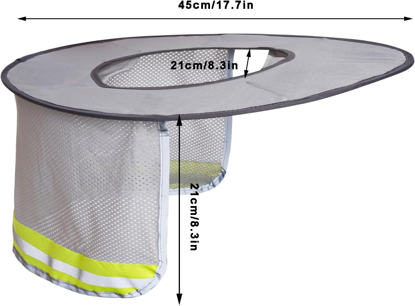 3 Pzas Sombrero Duro Visera Completa UV con Correa Reflectante