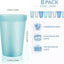 8 Vasos Plástico 8.5oz Reutilizables Sin BPA Colores Surtidos